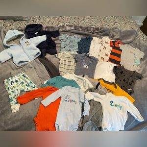 Lot of Newborn Baby Boy Clothing